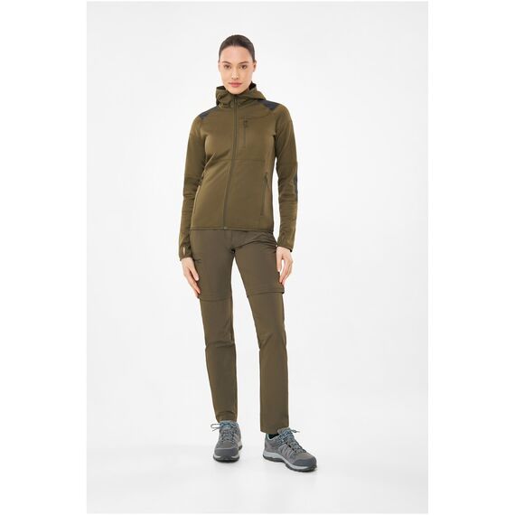 Bluza damska VIKING Yosemite Hoodie Lady rozpinana z kapturem khaki