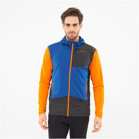 Bluza męska VIKING Tacoma Hoodie Man niebiesko-pomarańczowa Bluza męska VIKING Tacoma Hoodie Man niebiesko-pomarańczowa