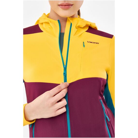 Bluza damska VIKING Tacoma Hoodie Lady żółta