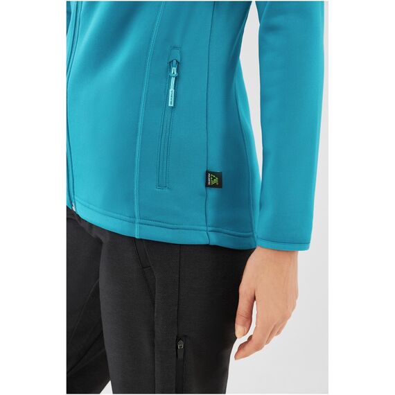 Bluza damska VIKING Jukon Lady Hoodie Polartec rozpinana z kapturem turkusowa