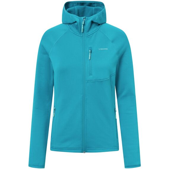 Bluza damska VIKING Jukon Lady Hoodie Polartec rozpinana z kapturem turkusowa