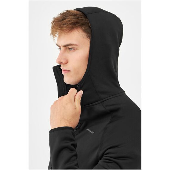 Bluza męska VIKING Jukon Man Hoodie Polartec rozpinana z kapturem czarna Bluza męska VIKING Jukon Man Hoodie Polartec rozpinana z kapturem czarna