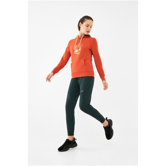 Bluza damska VIKING Panaka Hoodie Bamboo Lady z kapturem pomarańczowa