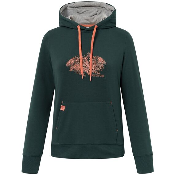 Bluza damska VIKING Panaka Hoodie Bamboo Lady z kapturem zielona