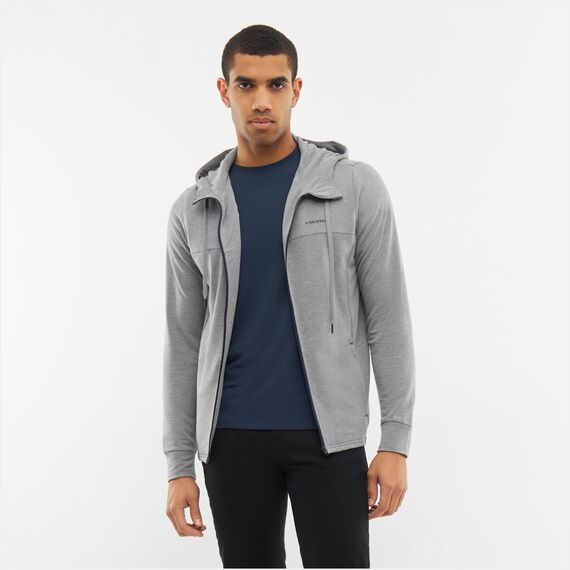 Bluza męska VIKING Lonetree Hoodie Bamboo Man rozpinana z kapturem szara Bluza męska VIKING Lonetree Hoodie Bamboo Man rozpinana z kapturem szara