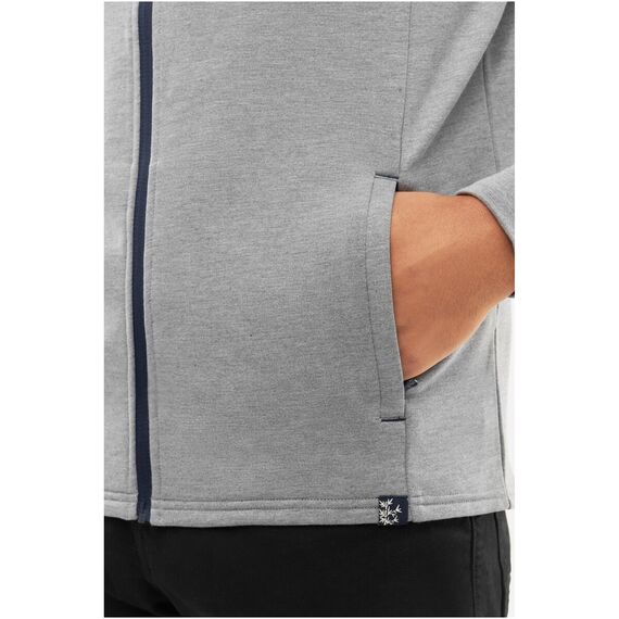 Bluza męska VIKING Lonetree Hoodie Bamboo Man rozpinana z kapturem szara Bluza męska VIKING Lonetree Hoodie Bamboo Man rozpinana z kapturem szara