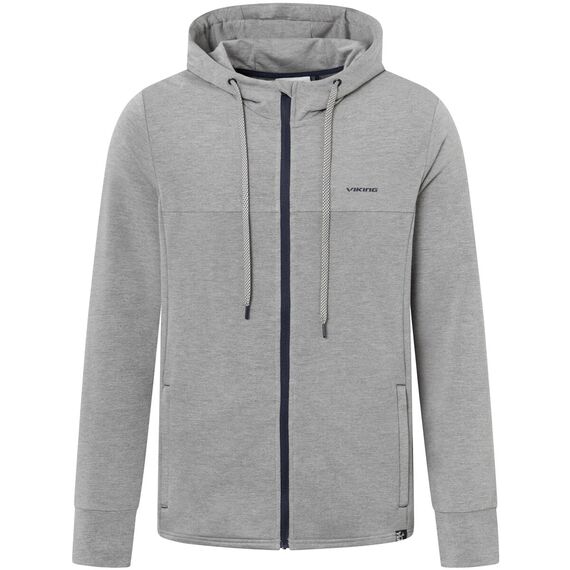 Bluza męska VIKING Lonetree Hoodie Bamboo Man rozpinana z kapturem szara Bluza męska VIKING Lonetree Hoodie Bamboo Man rozpinana z kapturem szara