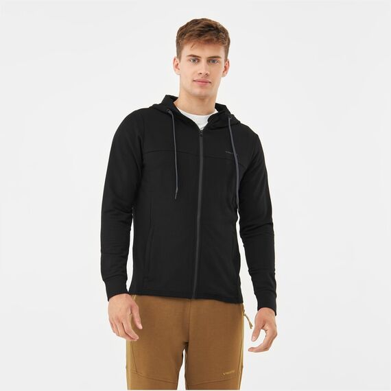 Bluza męska VIKING Lonetree Hoodie Bamboo Man rozpinana z kapturem czarna Bluza męska VIKING Lonetree Hoodie Bamboo Man rozpinana z kapturem czarna