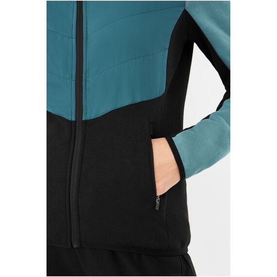 Kurtka damska VIKING Creek Hoodie Bamboo Lady rozpinana z kapturem zielono-czarna