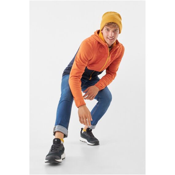 Kurtka męska VIKING Creek Hoodie Bamboo Man rozpinana z kapturem pomarańczowa