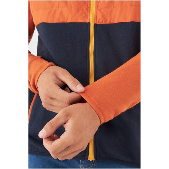 Kurtka męska VIKING Creek Hoodie Bamboo Man rozpinana z kapturem pomarańczowa