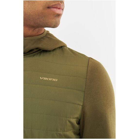 Kurtka męska VIKING Creek Hoodie Bamboo Man rozpinana z kapturem zielona