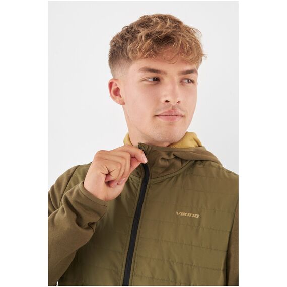 Kurtka męska VIKING Creek Hoodie Bamboo Man rozpinana z kapturem zielona