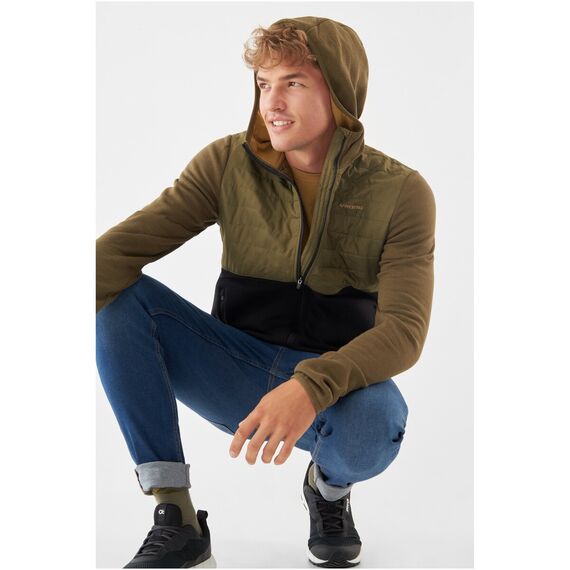 Kurtka męska VIKING Creek Hoodie Bamboo Man rozpinana z kapturem zielona