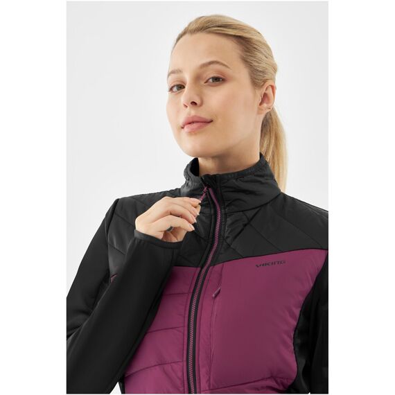 Kurtka damska VIKING Blast Lady Jacket Primaloft czarno fioletowa