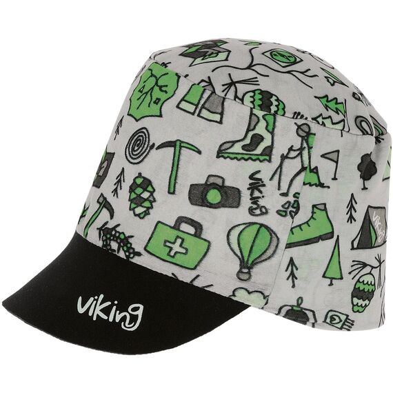 Czapka multifunkcyjna dziecięca VIKING Moko Jr biało zielona
