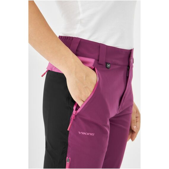 Spodnie damskie VIKING Trek Pro 2.0 Lady różowe