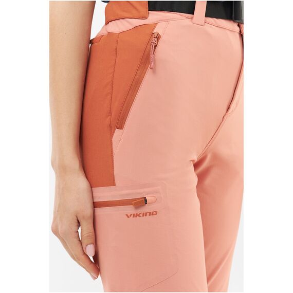 Spodnie damskie VIKING Bamboo Sequoia Lady pomarańczowe