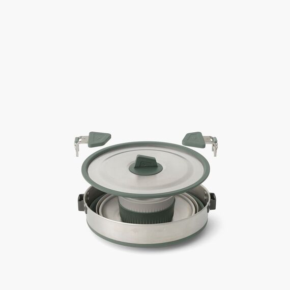 Zestaw kuchenny SEA TO SUMMIT  Detour Stainless Steel One Pot Cook Set dla 2 osób