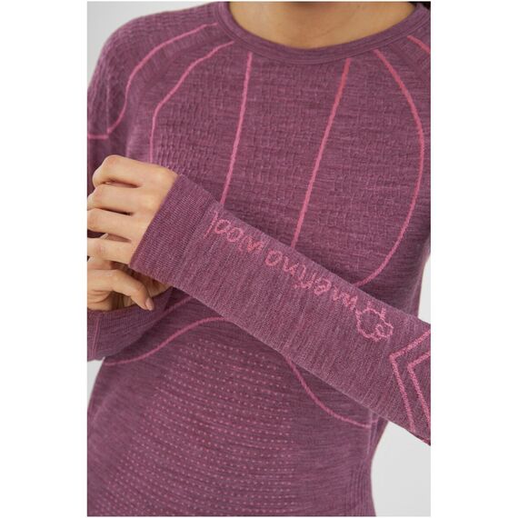 Bielizna damska VIKING Lana Pro Longsleeve Merino różowa, 4 zdjęcie