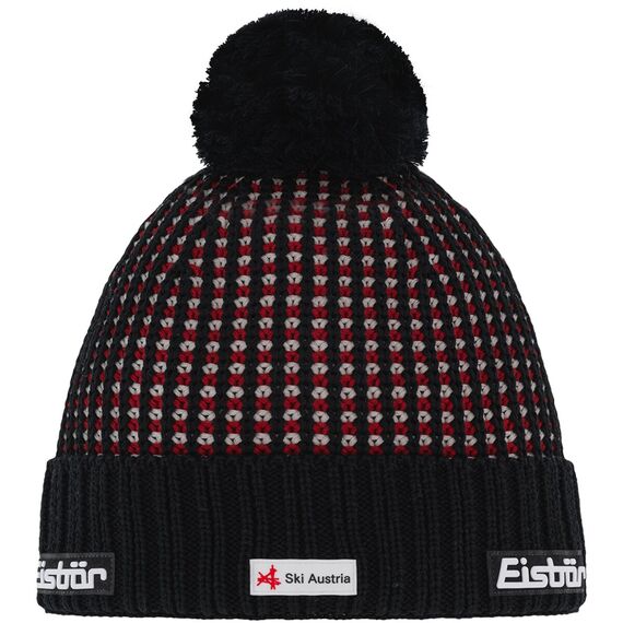 Czapka Eisbar Flow OS Pompon MÜ RL SKA czarna, Kolor: czarny, Rozmiar: one size