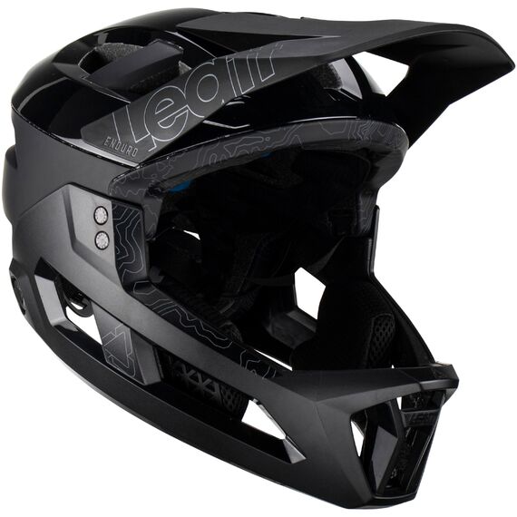 Kask rowerowy (z wypinaną szczęką/3w1) LEATT Helmet MTB Enduro 3.0 V23, Kolor: czarny, Rozmiar: 59-60, 3 zdjęcie
