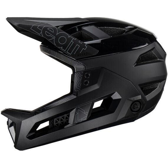 Kask rowerowy (z wypinaną szczęką/3w1) LEATT Helmet MTB Enduro 3.0 V23, Kolor: czarny, Rozmiar: 59-60
