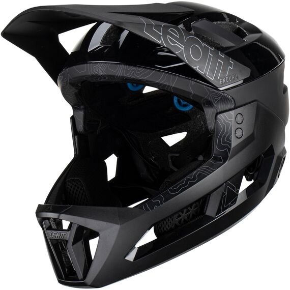 Kask rowerowy (z wypinaną szczęką/3w1) LEATT Helmet MTB Enduro 3.0 V23, Kolor: czarny, Rozmiar: 59-60, 7 zdjęcie