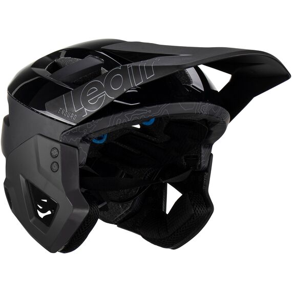 Kask rowerowy (z wypinaną szczęką/3w1) LEATT Helmet MTB Enduro 3.0 V23, Kolor: czarny, Rozmiar: 59-60, 4 zdjęcie