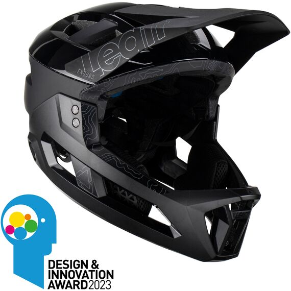 Kask rowerowy (z wypinaną szczęką/3w1) LEATT Helmet MTB Enduro 3.0 V23, Kolor: czarny, Rozmiar: S, 5 zdjęcie