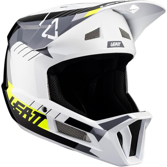 Kask rowerowy (full face) LEATT Helmet MTB Gravity 2.0 V24 biało-zielony, Kolor: zielony, Rozmiar: S, 3 zdjęcie