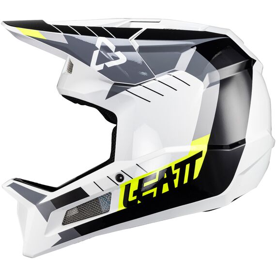 Kask rowerowy (full face) LEATT Helmet MTB Gravity 2.0 V24 biało-zielony, Rozmiar: S