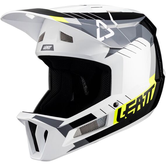 Kask rowerowy (full face) LEATT Helmet MTB Gravity 2.0 V24 biało-zielony, 5 zdjęcie