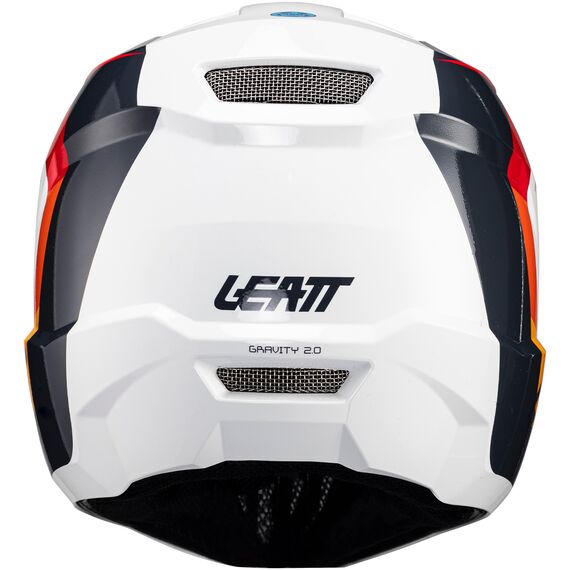 Kask rowerowy (full face) LEATT Helmet MTB Gravity 2.0 V24 biało-czerwony, Rozmiar: M