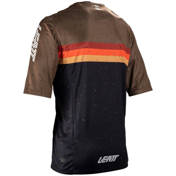 Koszulka rowerowa LEATT Jersey MTB Enduro 3.0 brązowa, Kolor: brązowy, Rozmiar: L, 4 zdjęcie