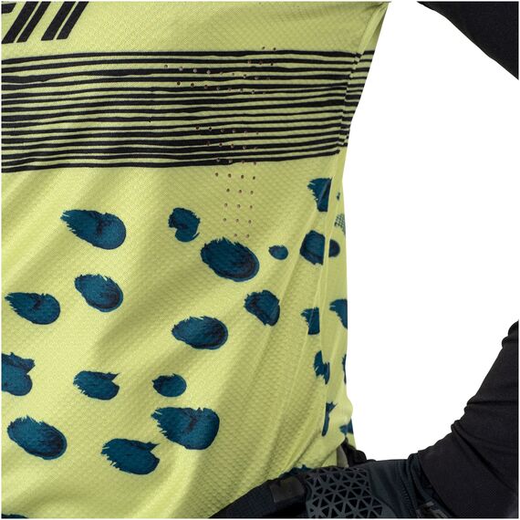 Koszulka rowerowa LEATT Jersey MTB Gravity 5.0, Kolor: żółty, Rozmiar: L, 8 zdjęcie