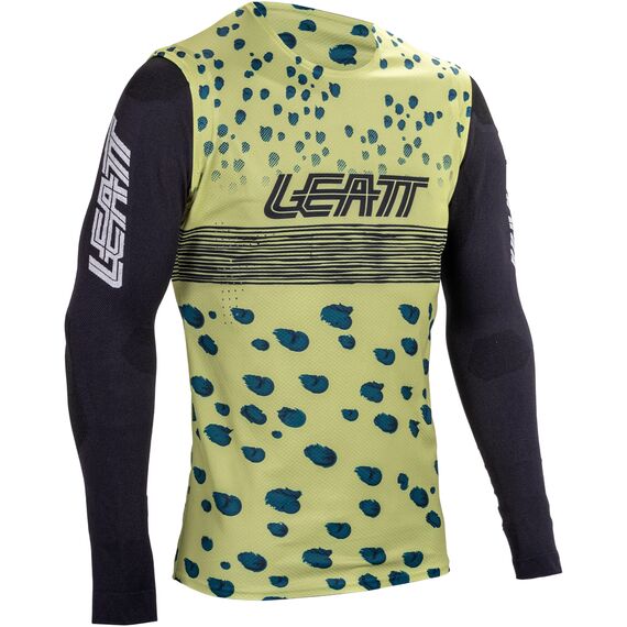 Koszulka rowerowa LEATT Jersey MTB Gravity 5.0, Kolor: żółty, Rozmiar: L, 3 zdjęcie
