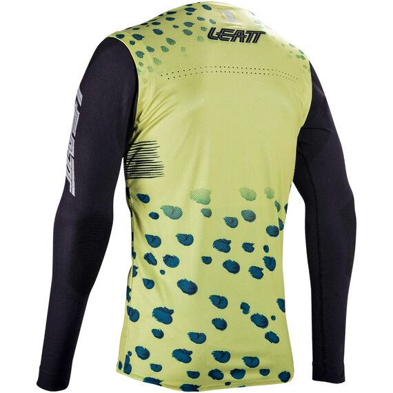 Koszulka rowerowa LEATT Jersey MTB Gravity 5.0, Kolor: żółty, Rozmiar: XL, 7 zdjęcie
