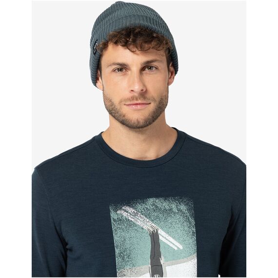 Czapka SUPER.NATURAL Merino Basic Beanie zielona, 3 zdjęcie