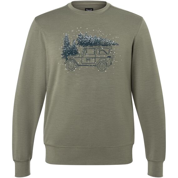 Bluza męska SUPER.NATURAL M Lantree Crew zielona, Kolor: zielony, Rozmiar: L