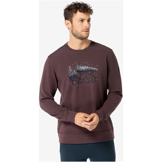 Bluza męska SUPER.NATURAL M Lantree Crew fioletowa, Kolor: fioletowy, Rozmiar: M