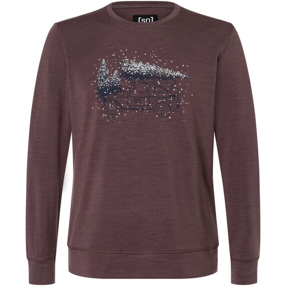 Bluza męska SUPER.NATURAL M Lantree Crew fioletowa, 4 zdjęcie Bluza męska SUPER.NATURAL M Lantree Crew fioletowa, 4 zdjęcie