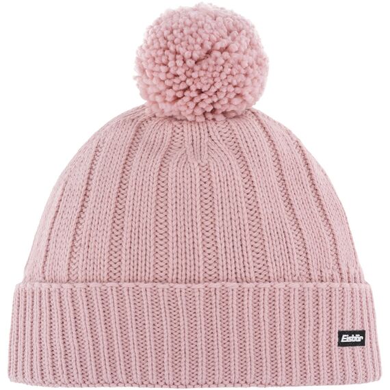 Czapka Eisbar Ayo Pompon MÜ z wełną merino różowa, Kolor: różowy, Rozmiar: one size