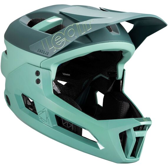 Kask rowerowy (z wypinaną szczęką/3w1) LEATT Helmet MTB Enduro 3.0 V25 zielony, Rozmiar: L