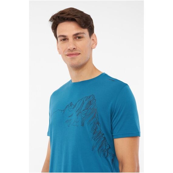 T-shirt męski VIKING Morain niebieski
