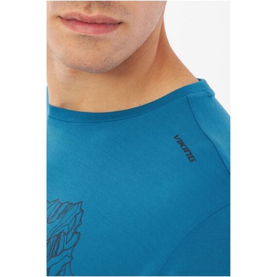 T-shirt męski VIKING Morain niebieski