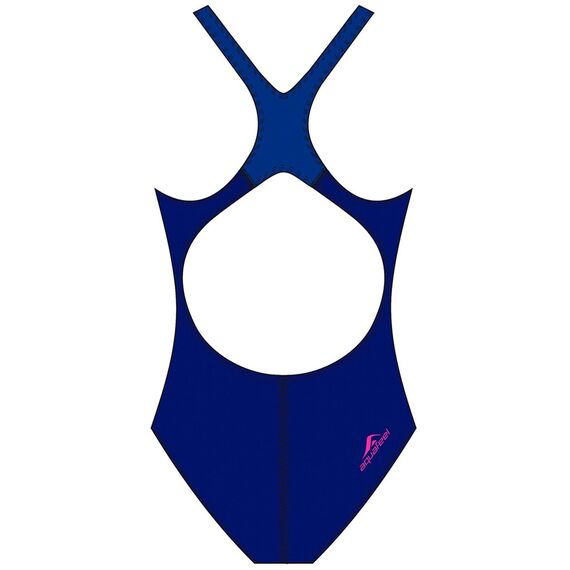 Strój kąpielowy damski Aquafeelback niebieski, 2 zdjęcie