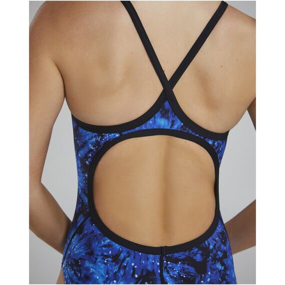 Strój pływacki damski TYR W DMDFIT RADIANT niebieski, 8 zdjęcie