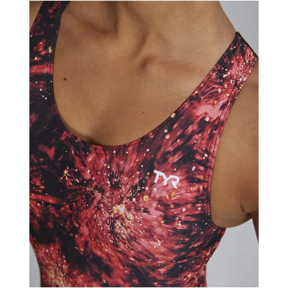 Strój pływacki damski TYR W MAXFIT RADIANT czerwony, Kolor: czerwony, Rozmiar: 38, 7 zdjęcie