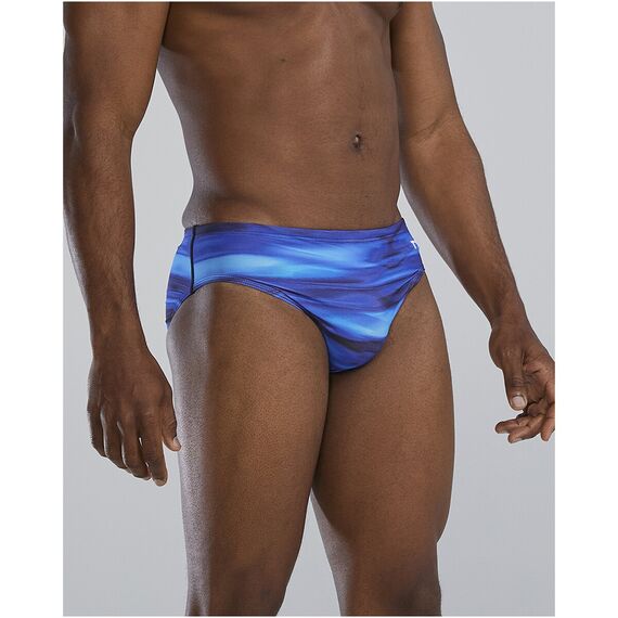 Kąpielówki męskie TYR TECHNOWV BRIEF niebieskie, 3 zdjęcie